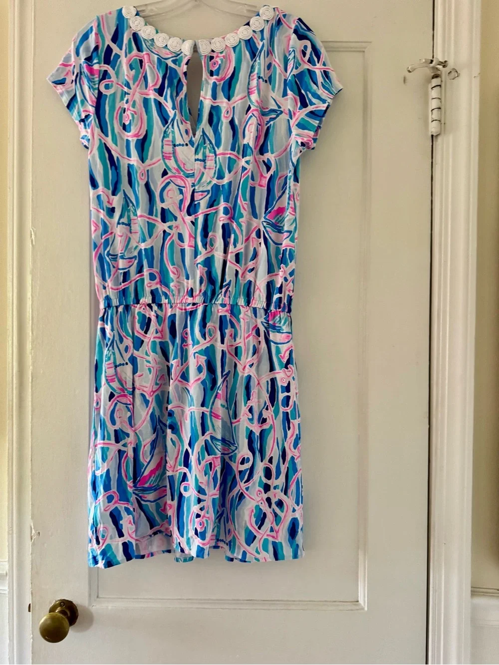Lilly Pulitzer Reble Romper Dress Nautical Print - Picture 3 of 14